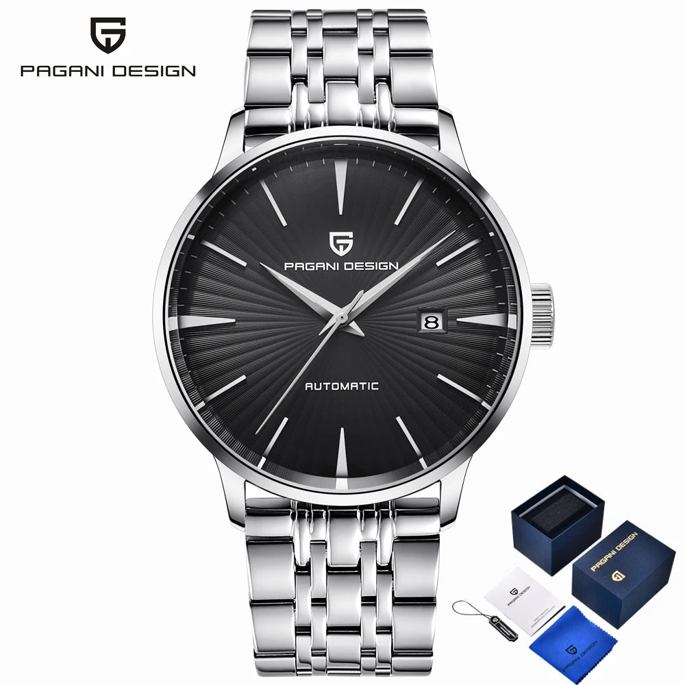 PAGANI DESIGN men's Watch light luxury 2770 mechanical watch Men's gift box 2813 movement stainless steel calendar men's watch