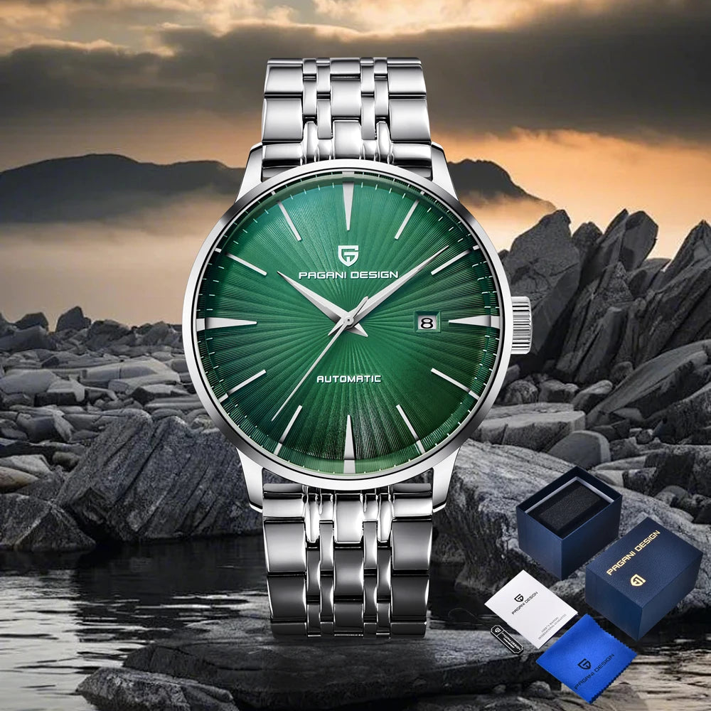PAGANI DESIGN men's Watch light luxury 2770 mechanical watch Men's gift box 2813 movement stainless steel calendar men's watch