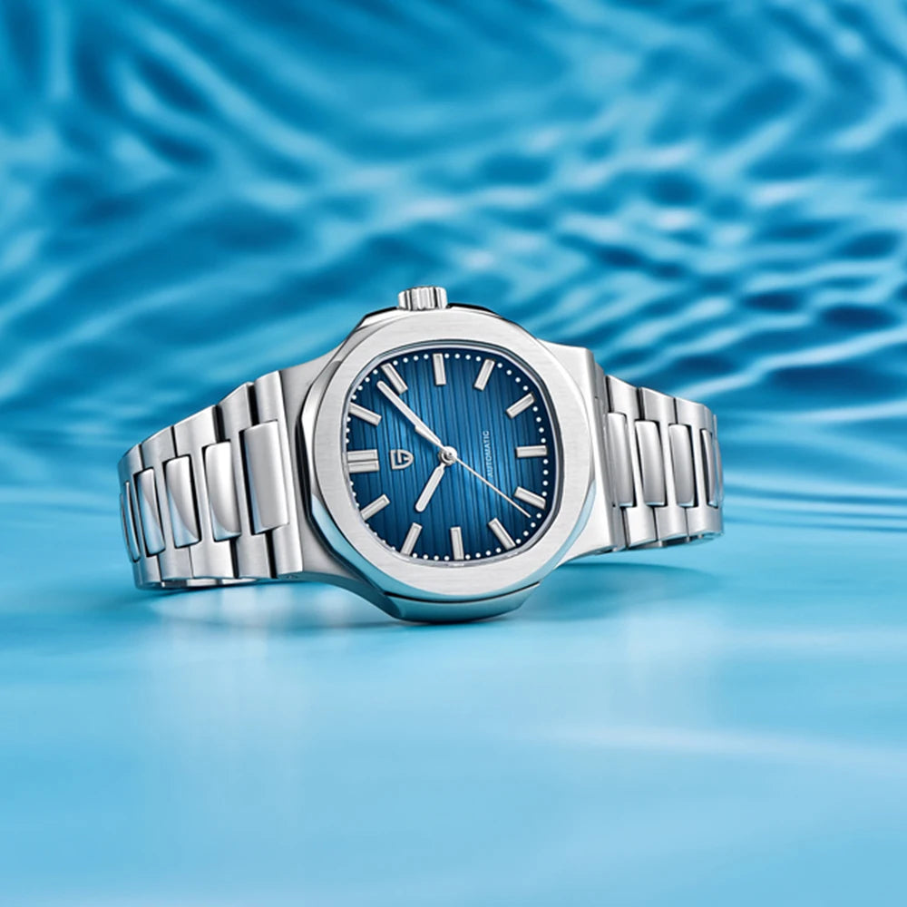 Pagani Design2025square Series Men's Automatic Watches Fashion Mechanical Watches Luxury Sapphire Stainless Steel Men's Gift Box