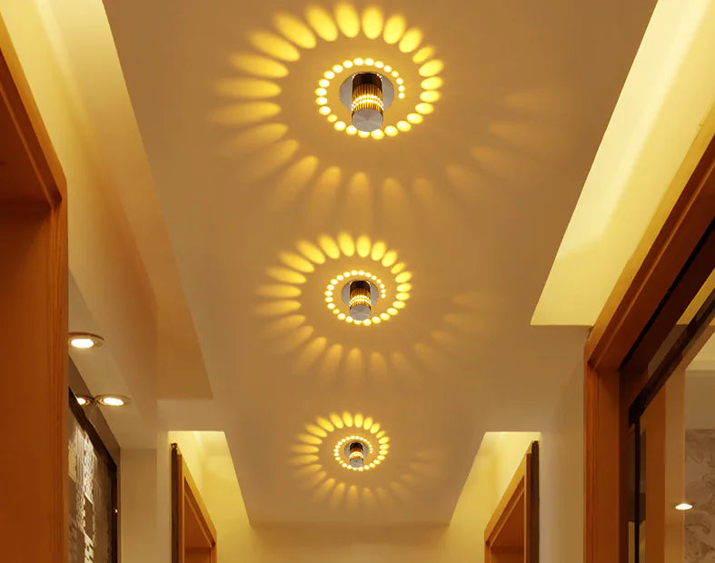 Contemporary LED Multi-Hue Wall Light