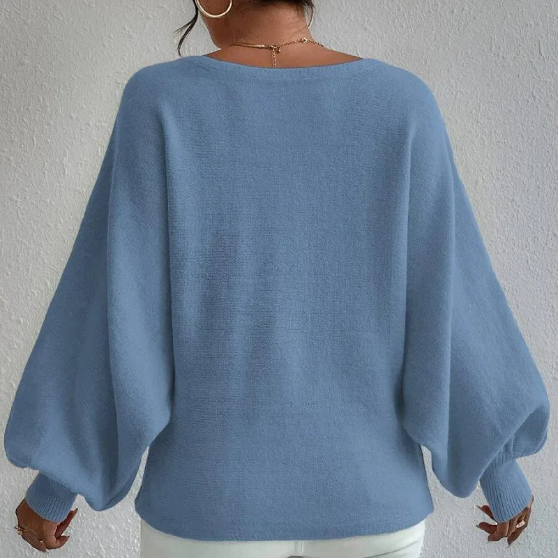 Casual Loose knitting Pullover Women's O Neck Color Blocked T-Shirt Simple Autumn top ropa de mujer sweater commuting clothing