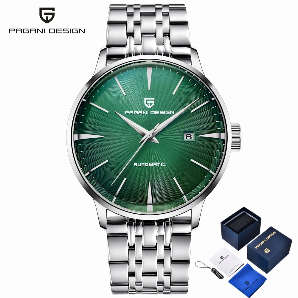 PAGANI DESIGN men's Watch light luxury 2770 mechanical watch Men's gift box 2813 movement stainless steel calendar men's watch