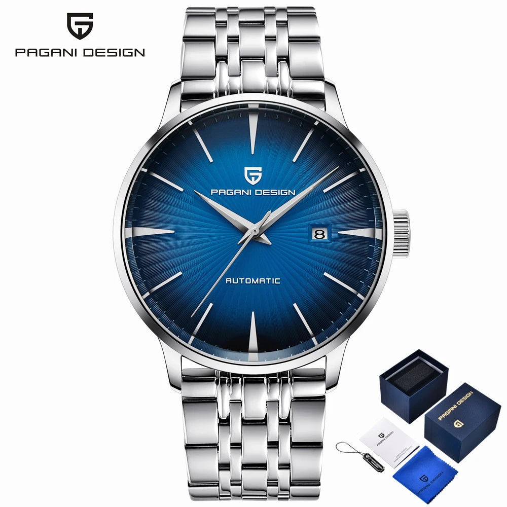 PAGANI DESIGN men's Watch light luxury 2770 mechanical watch Men's gift box 2813 movement stainless steel calendar men's watch
