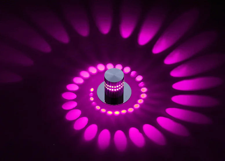 Contemporary LED Multi-Hue Wall Light