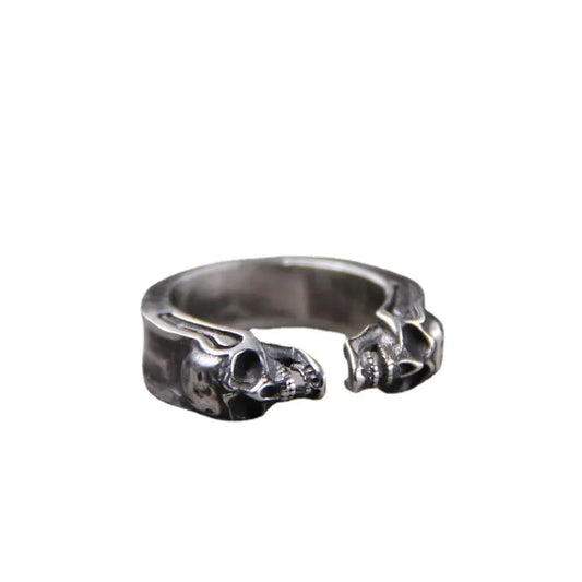 Sterling Thai Skull Statement Ring