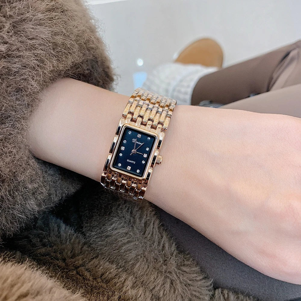 Dinimi bracelet square dial watch women's high-end sense medium and ancient style light luxury niche temperament explosion