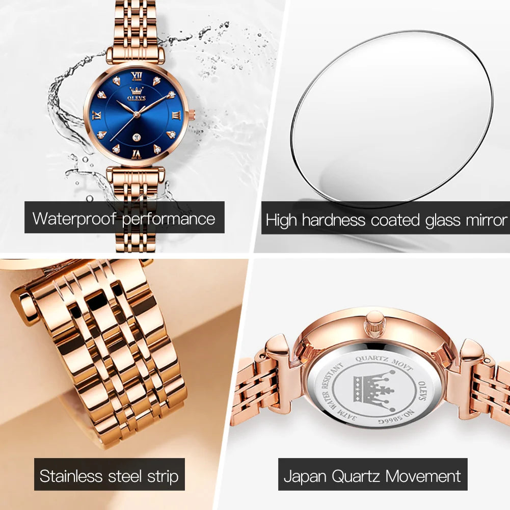 OLEVS Brand Ladies' Watch Quartz Watch Calendar Function Fashion 5866