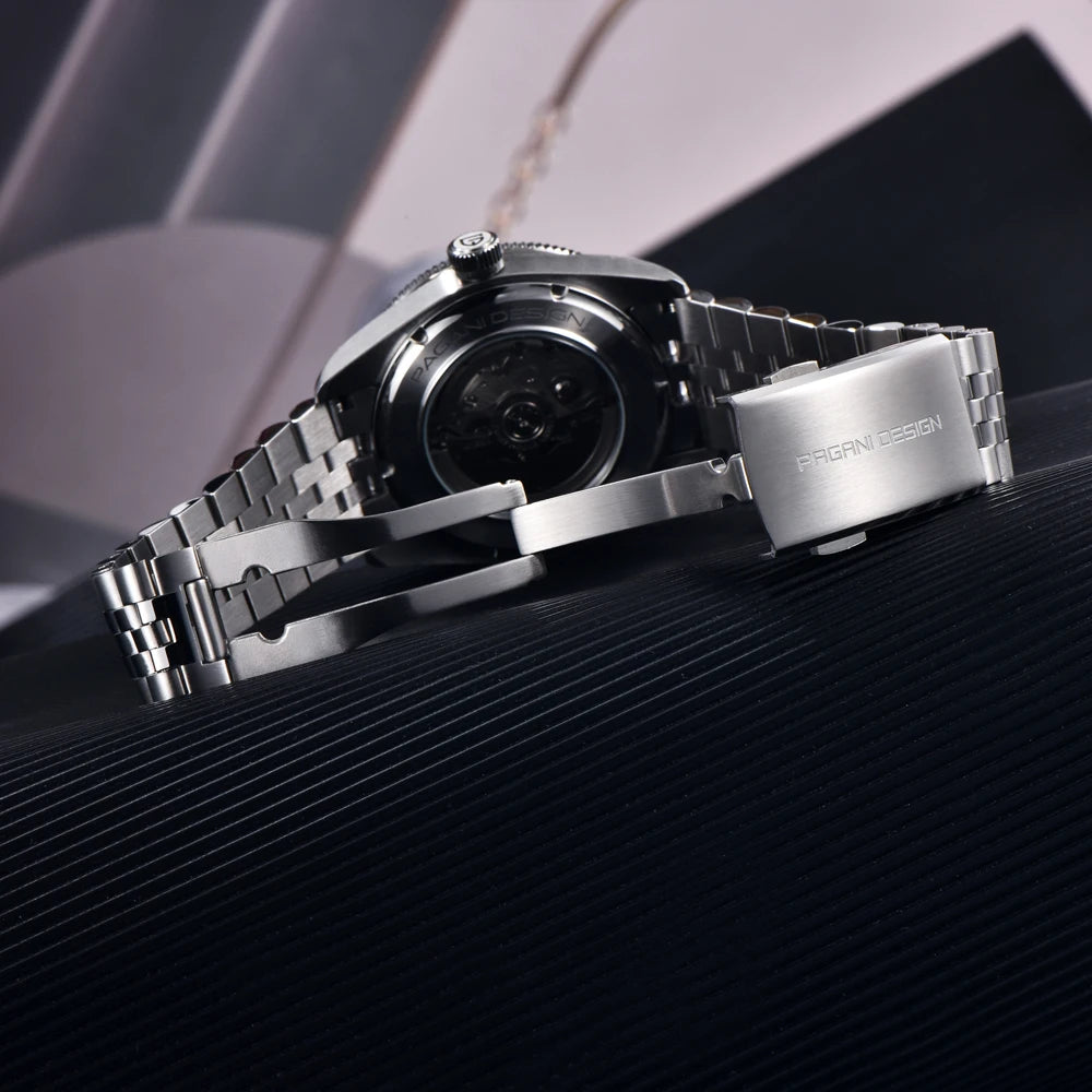 PAGANI DESIGN 2025 new men's watch sapphire luxury retro mechanical watch men's gift box stainless steel waterproof men's watch