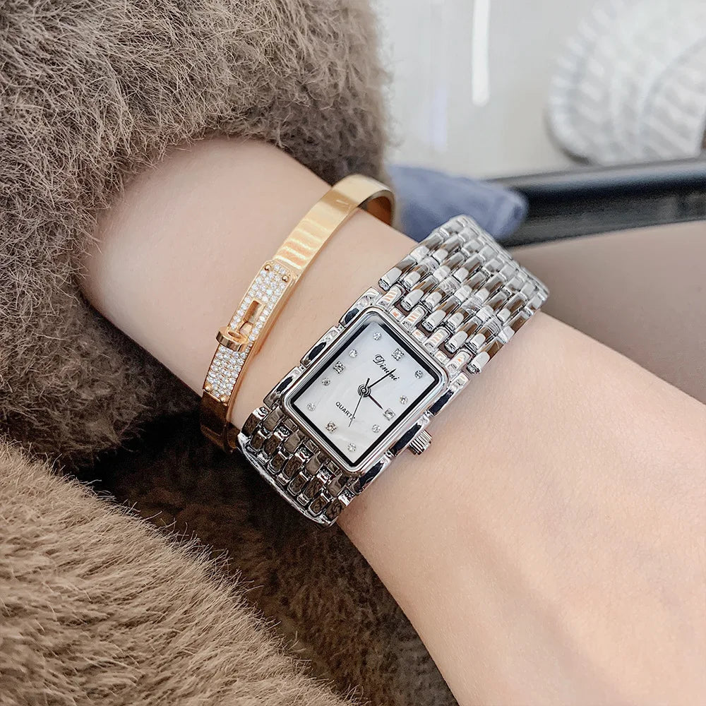 Dinimi bracelet square dial watch women's high-end sense medium and ancient style light luxury niche temperament explosion