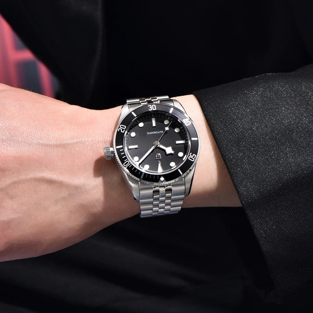 PAGANI DESIGN 2025 new men's watch sapphire luxury retro mechanical watch men's gift box stainless steel waterproof men's watch