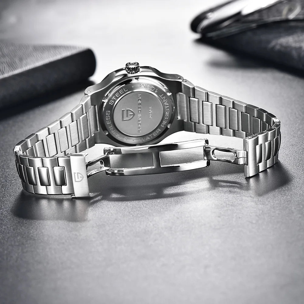 Pagani Design2025square Series Men's Automatic Watches Fashion Mechanical Watches Luxury Sapphire Stainless Steel Men's Gift Box